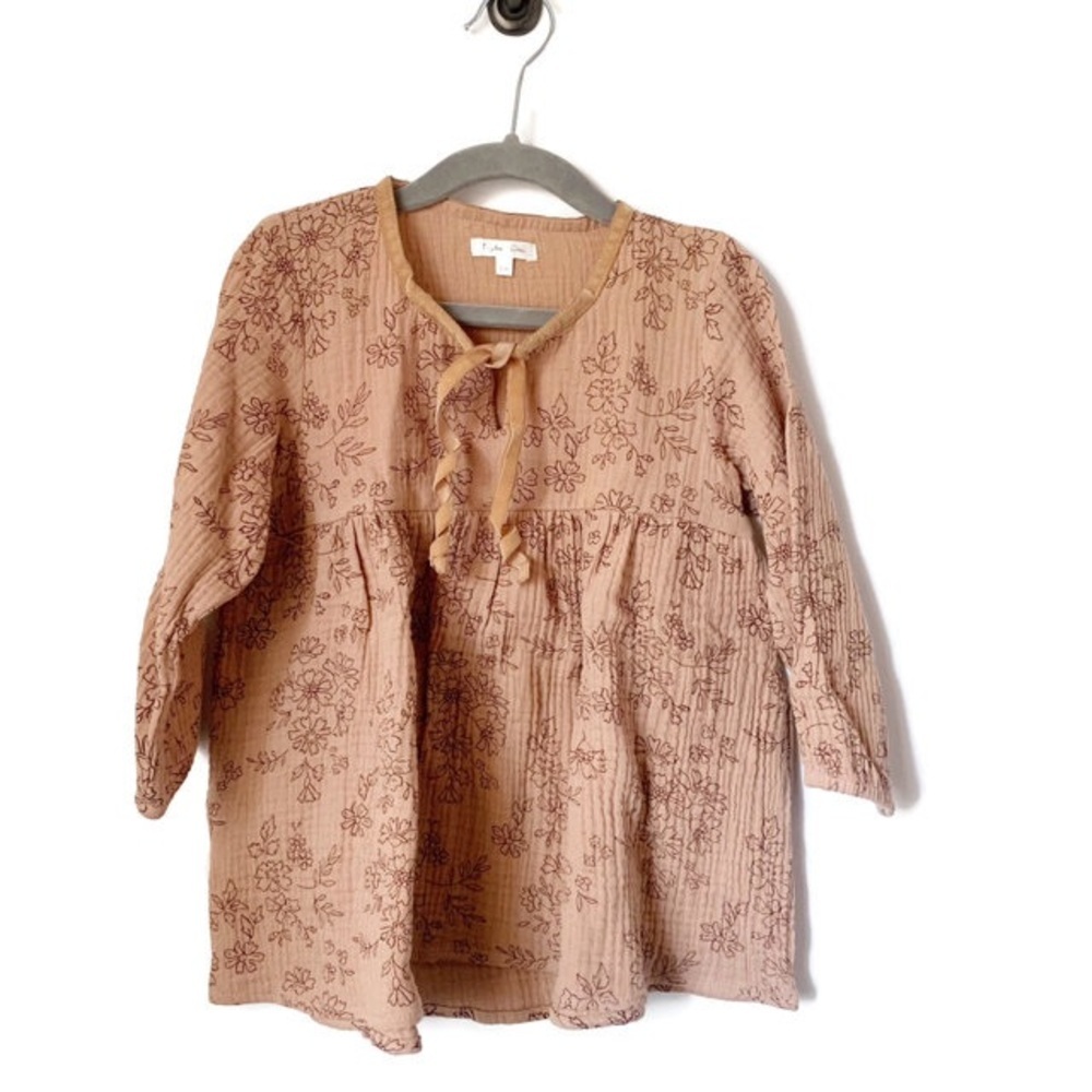 Rylee & Cru Floral Velvet Tie Mini Dress Size 4-5